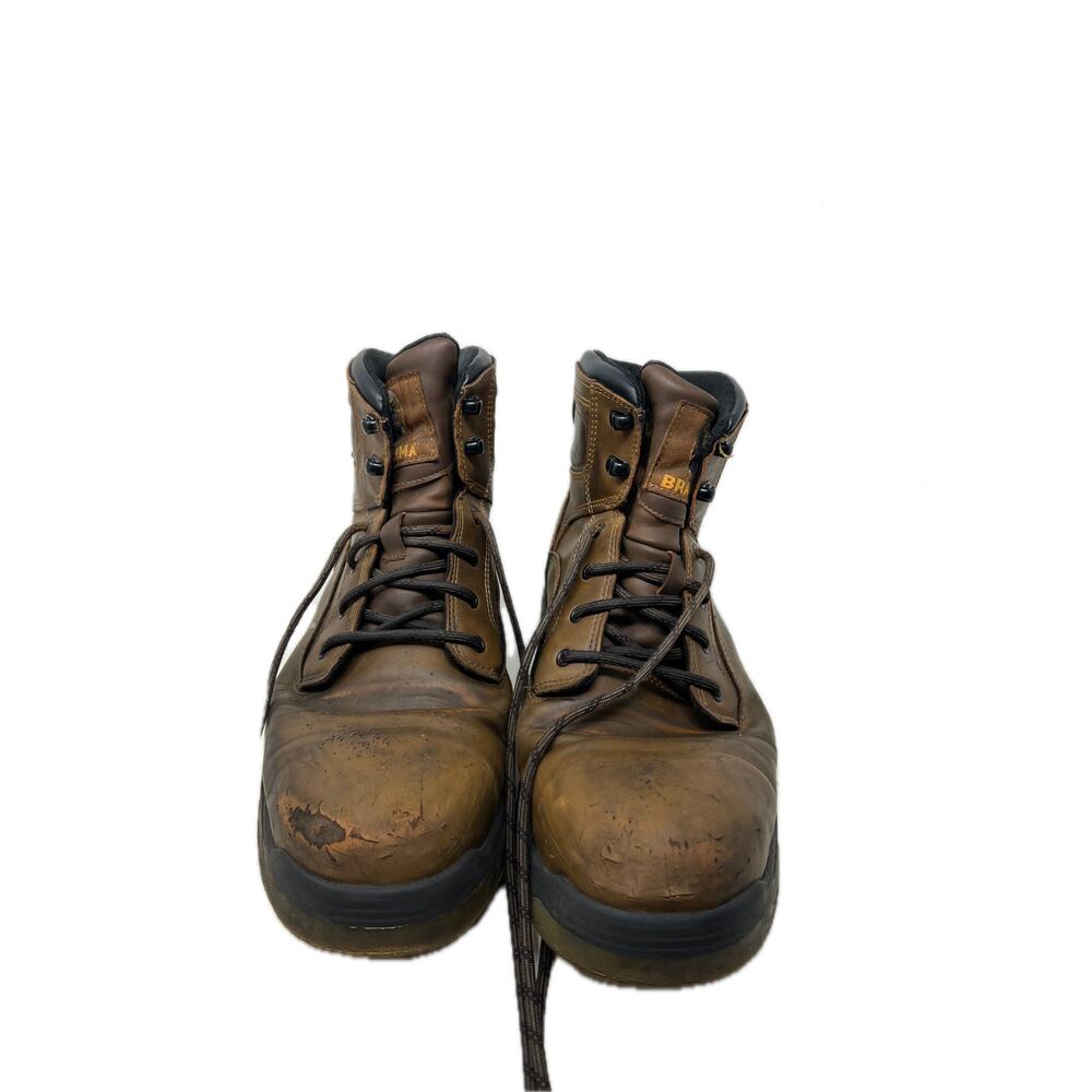 Brahma Brown 6" Steel Toe Work Boots MNBR22EZ001 Mens 10.5